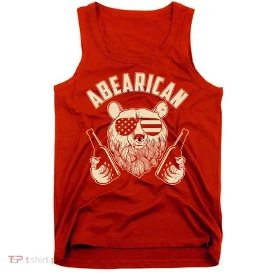 Abearican American Bear Beers Tank Top