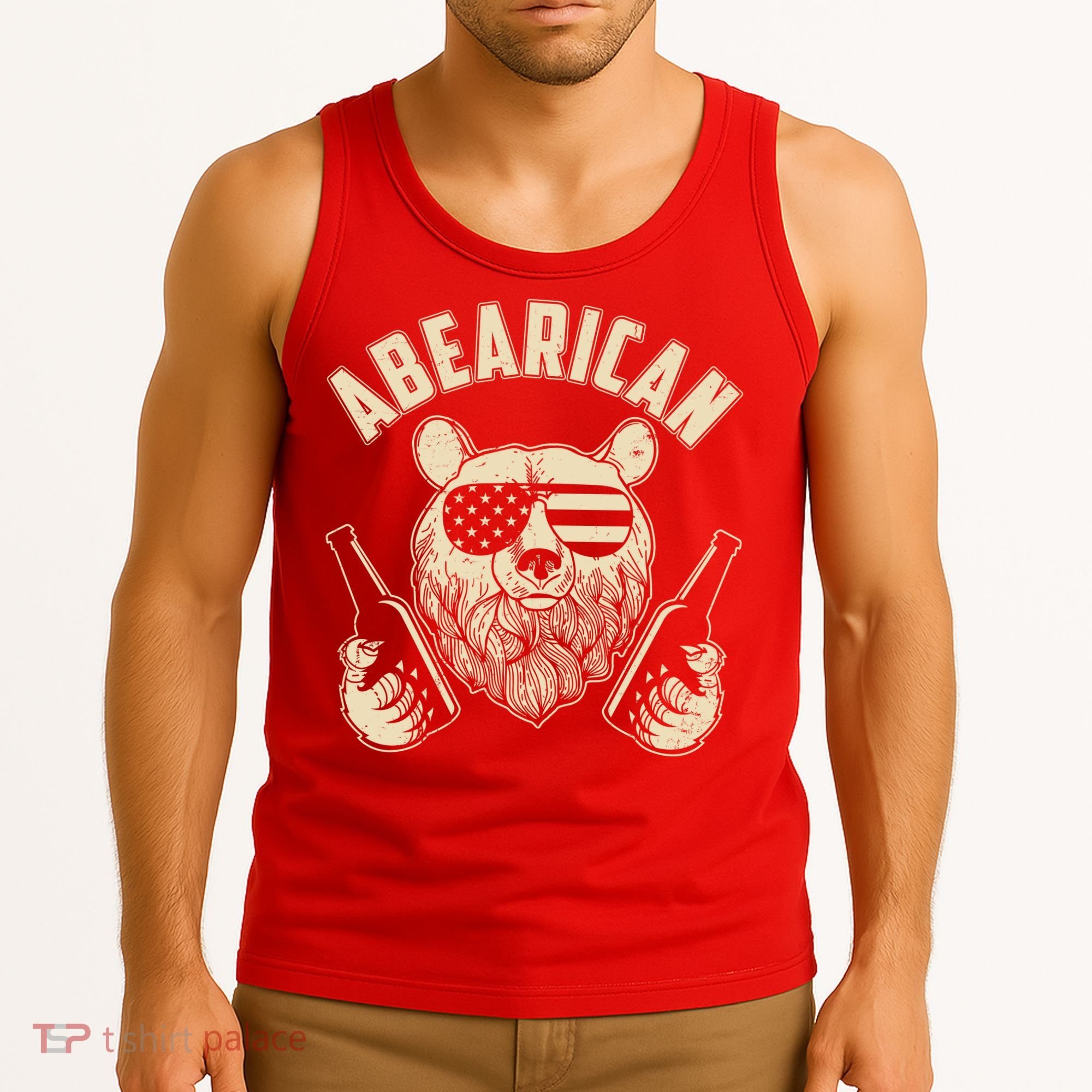 Abearican American Bear Beers Tank Top