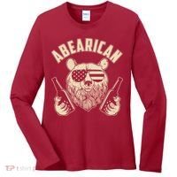Abearican American Bear Beers Women's Long Sleeve Shirt thumb 0