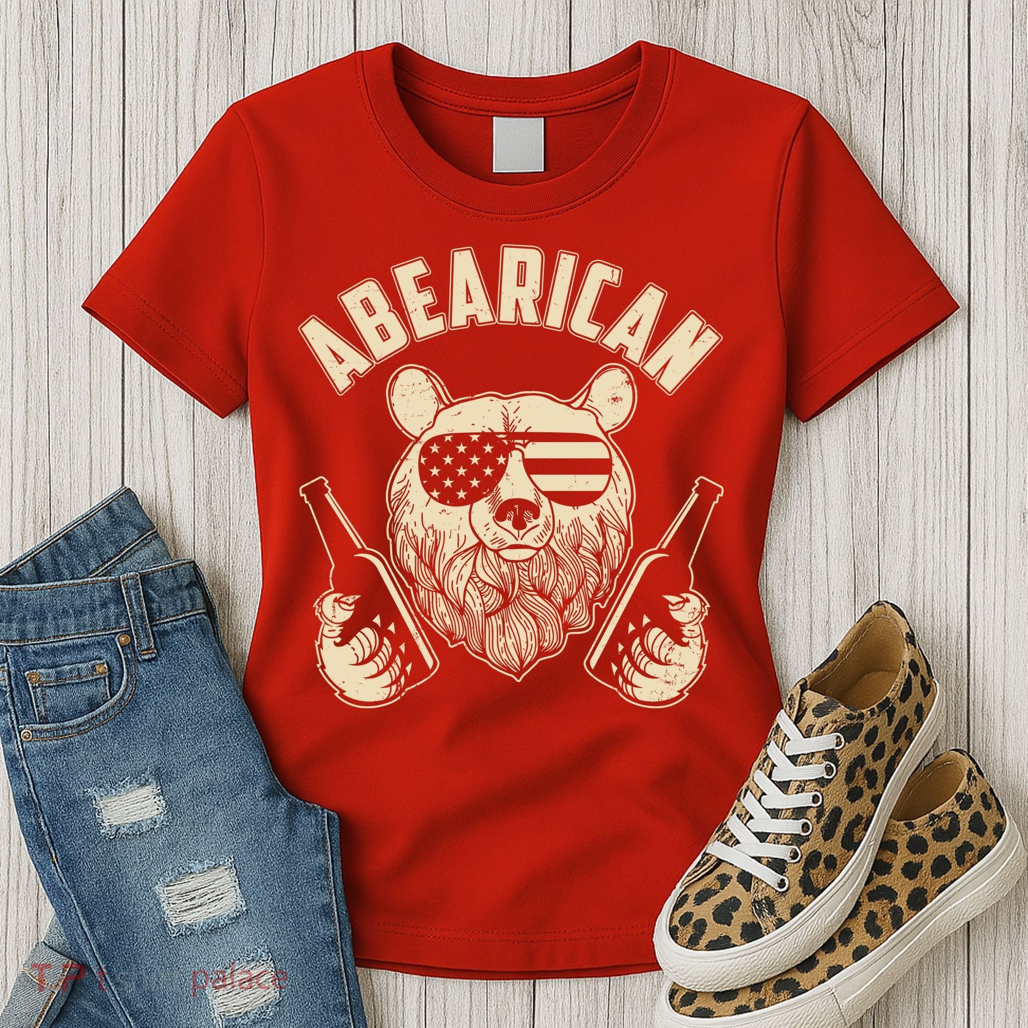 Abearican American Bear Beers Women's T-Shirt
