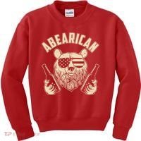 Abearican American Bear Beers Kids Sweatshirt thumb 0