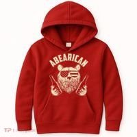 Abearican American Bear Beers Kids Hoodie thumb 0