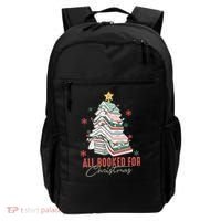 All Booked For Christmas Book Tree Christmas Xmas Lights Gift Backpack thumb 0