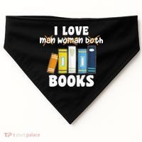 Aroace Books Funny Books In Aroace Flag USA-Made Doggie Bandana thumb 0