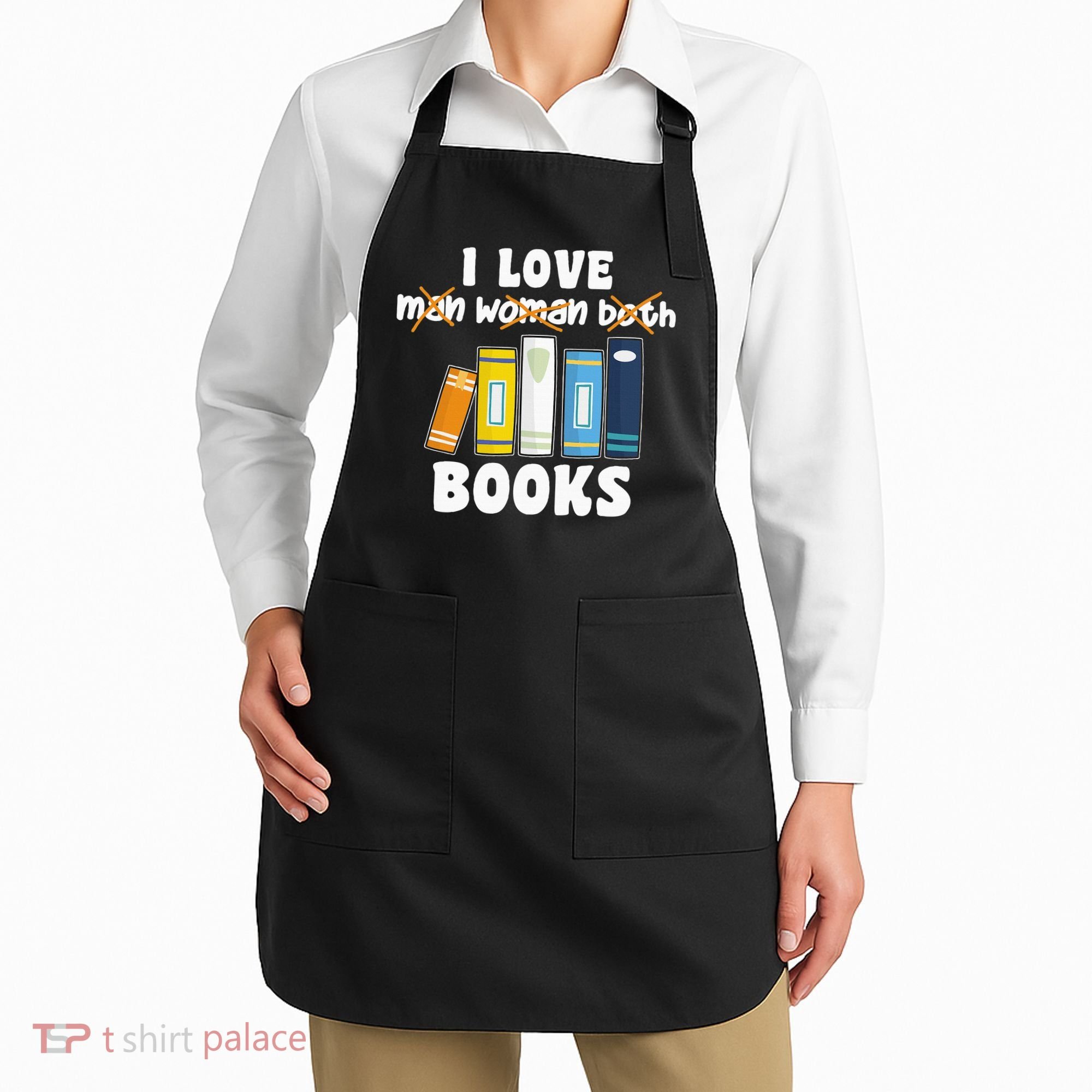 Aroace Books Funny Books In Aroace Flag Apron