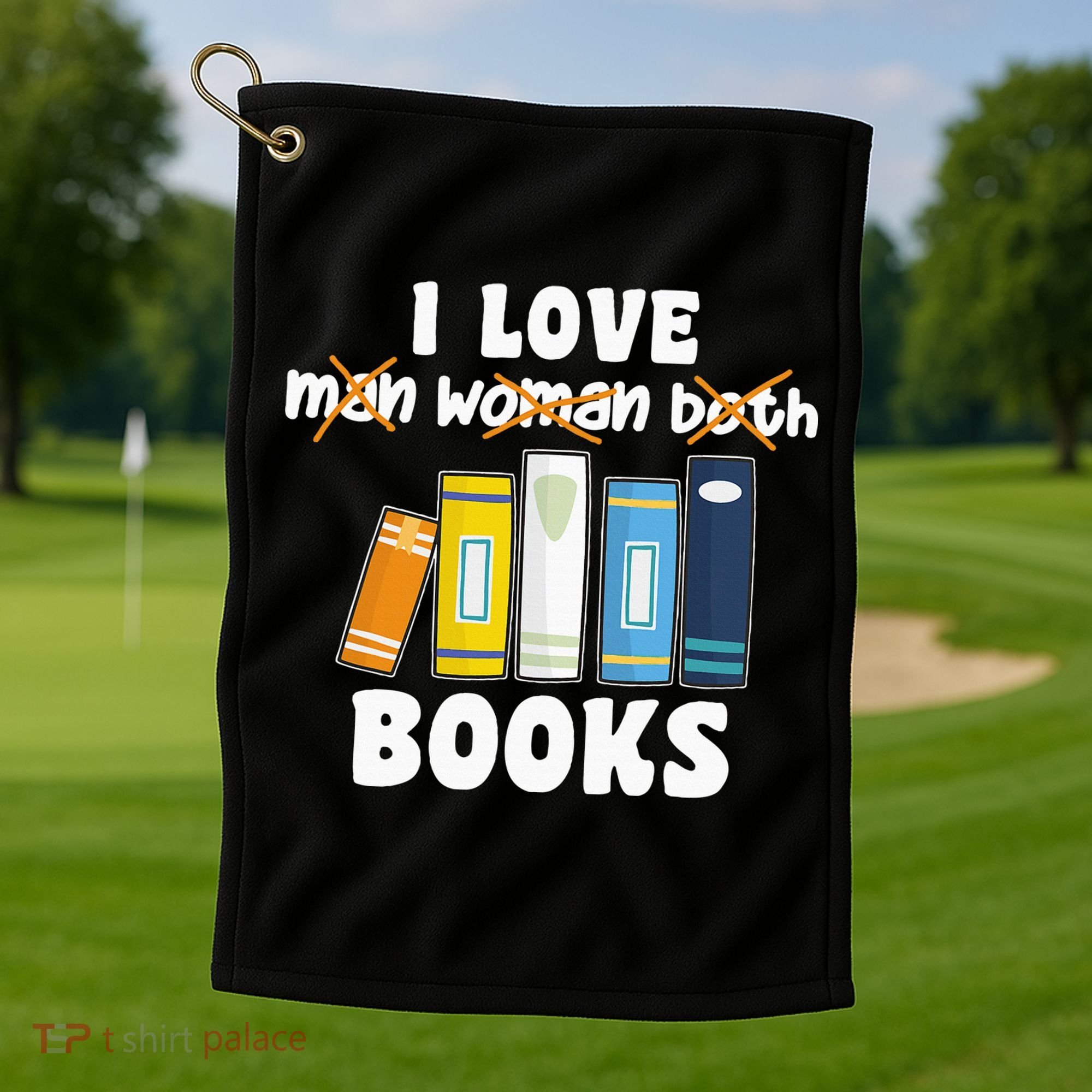 Aroace Books Funny Books In Aroace Flag Golf Towel