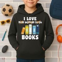 Aroace Books Funny Books In Aroace Flag Kids Hoodie thumb 2