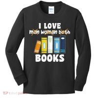 Aroace Books Funny Books In Aroace Flag Kids Long Sleeve Shirt thumb 0