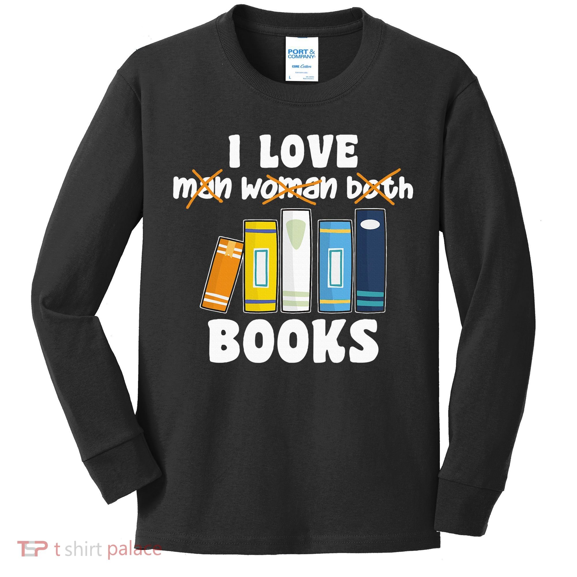 Aroace Books Funny Books In Aroace Flag Kids Long Sleeve Shirt