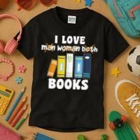 Aroace Books Funny Books In Aroace Flag Kids T-Shirt thumb 3
