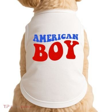 American Boy Fourth Of July Doggie Tank