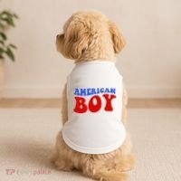 American Boy Fourth Of July Doggie Tank thumb 2