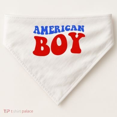 American Boy Fourth Of July USA-Made Doggie Bandana