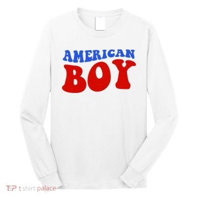 American Boy Fourth Of July Long Sleeve Shirt