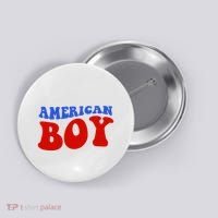 American Boy Fourth Of July Button thumb 0