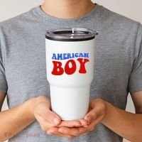 American Boy Fourth Of July Tumbler thumb 2