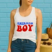 American Boy Fourth Of July Women's Tank Top thumb 2