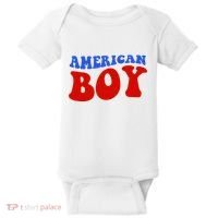 American Boy Fourth Of July Baby Bodysuit thumb 0