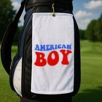 American Boy Fourth Of July Golf Towel thumb 2