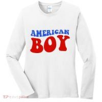 American Boy Fourth Of July Women's Long Sleeve Shirt thumb 0