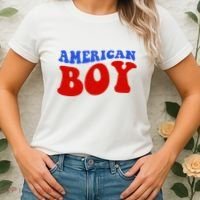 American Boy Fourth Of July Women's T-Shirt thumb 2