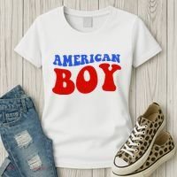 American Boy Fourth Of July Women's T-Shirt thumb 3