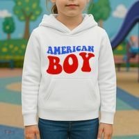 American Boy Fourth Of July Kids Hoodie thumb 3