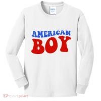 American Boy Fourth Of July Kids Long Sleeve Shirt thumb 0
