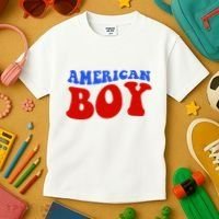 American Boy Fourth Of July Kids T-Shirt thumb 3