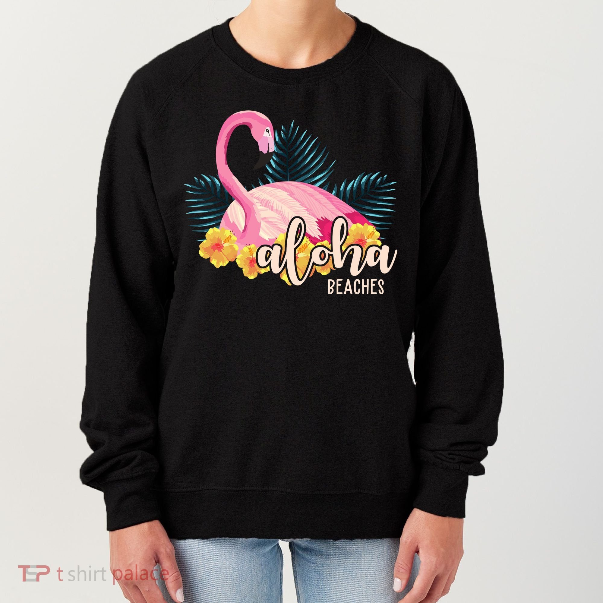 Aloha Beaches Flamingo Tropical Women's Sweatshirt