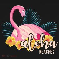Aloha Beaches Flamingo Tropical Toddler Zip Fleece Hoodie thumb 2