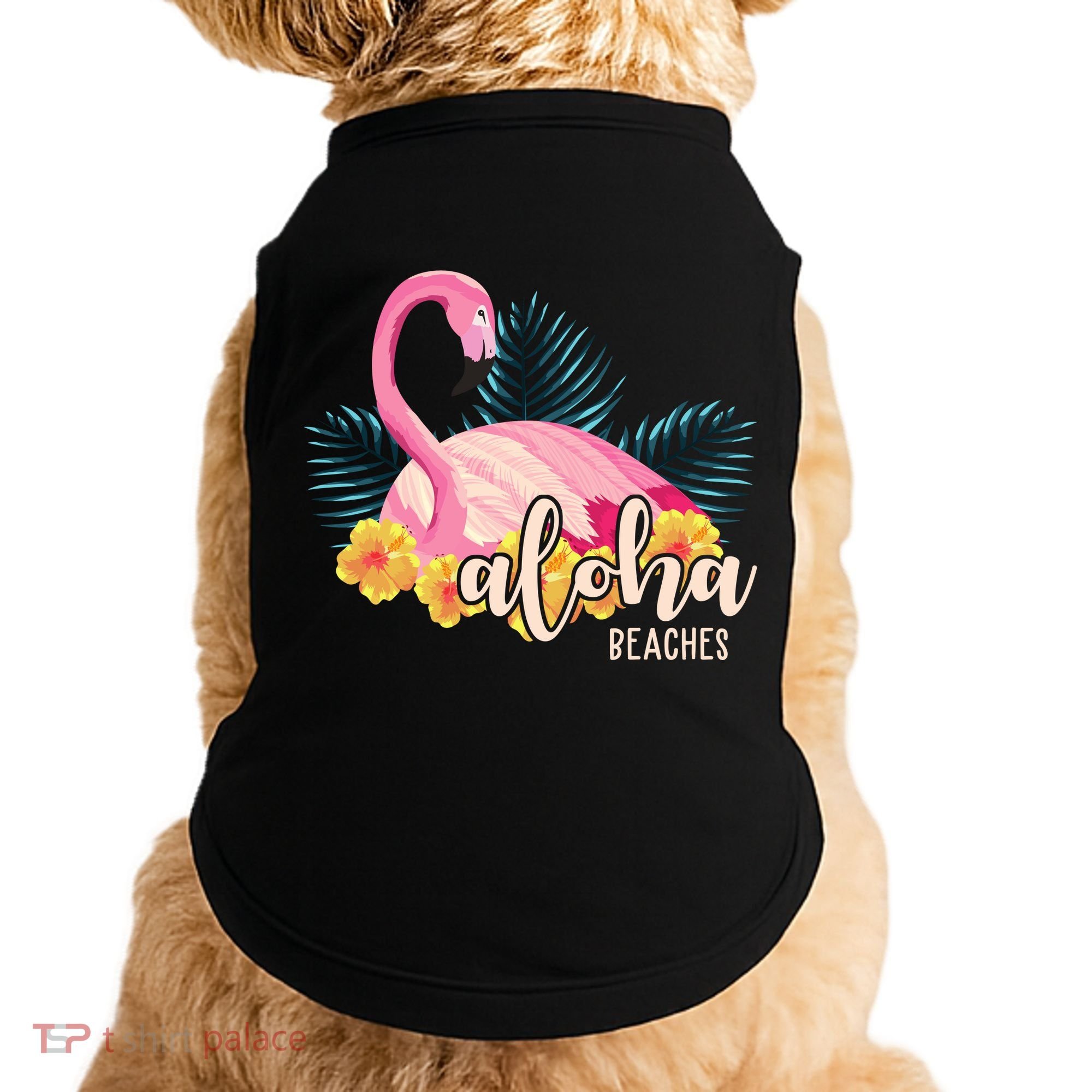 Aloha Beaches Flamingo Tropical Doggie Tank