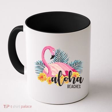 Aloha Beaches Flamingo Tropical Coffee Mug