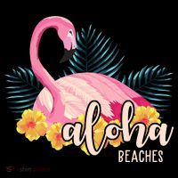 Aloha Beaches Flamingo Tropical Ornament thumb 1