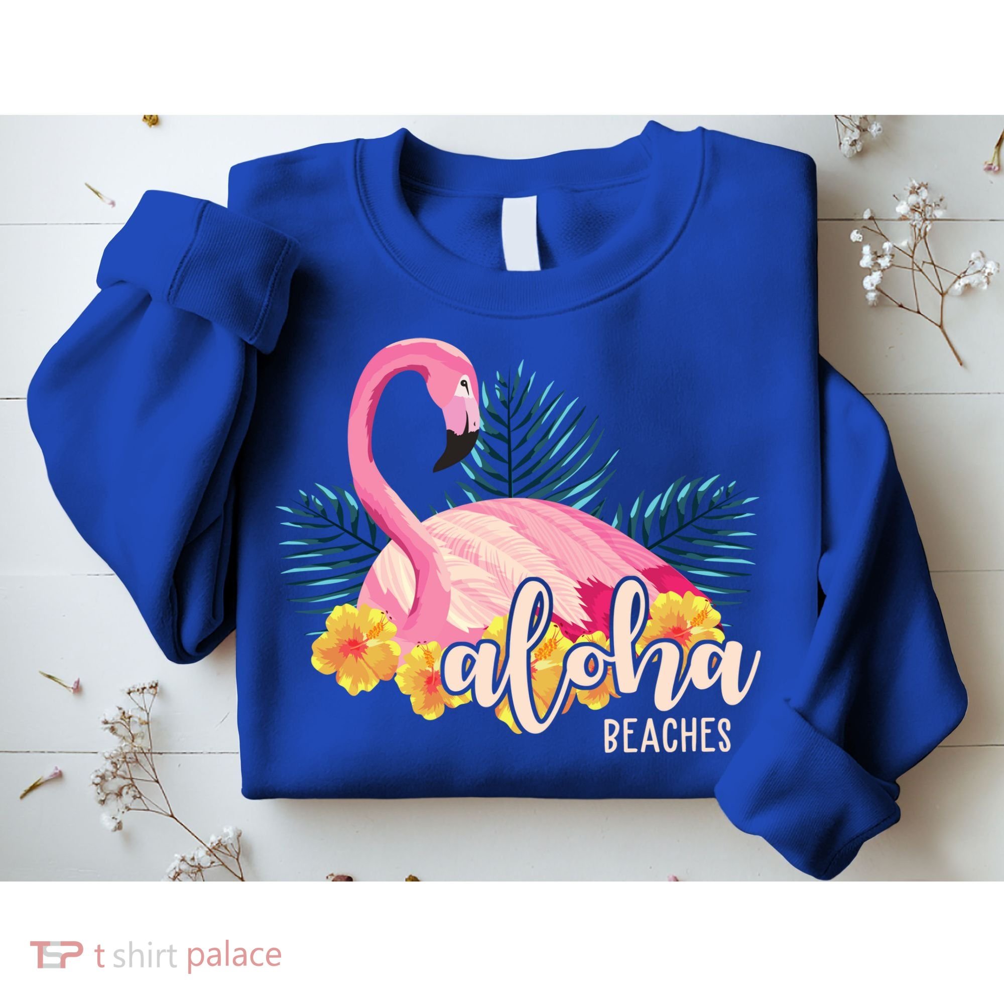 Aloha Beaches Flamingo Tropical Sweatshirt