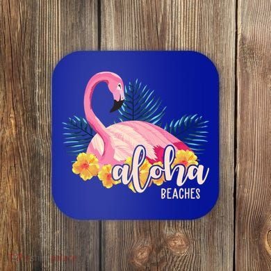 Aloha Beaches Flamingo Tropical Coaster