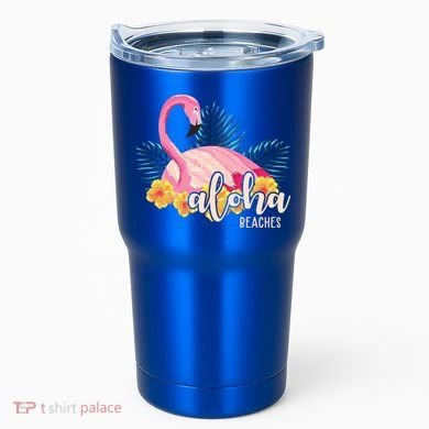 Aloha Beaches Flamingo Tropical Tumbler