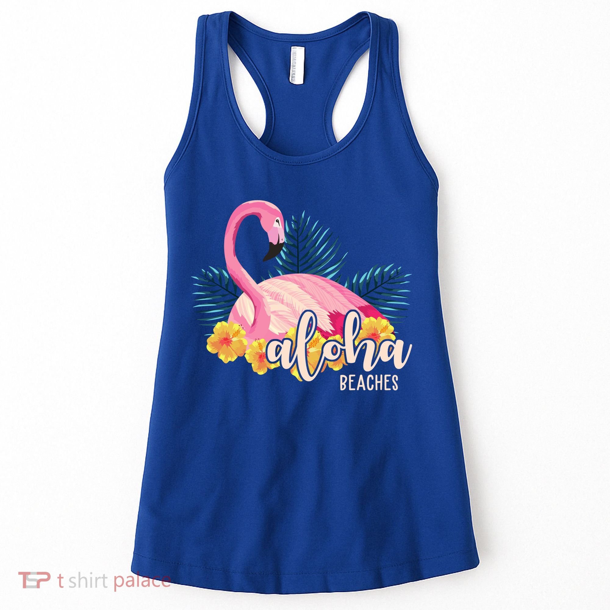Aloha Beaches Flamingo Tropical Women's Tank Top