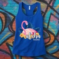 Aloha Beaches Flamingo Tropical Women's Tank Top thumb 3