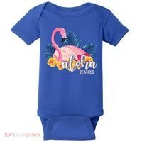 Aloha Beaches Flamingo Tropical Baby Bodysuit thumb 0