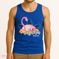 Aloha Beaches Flamingo Tropical Tank Top thumb 3