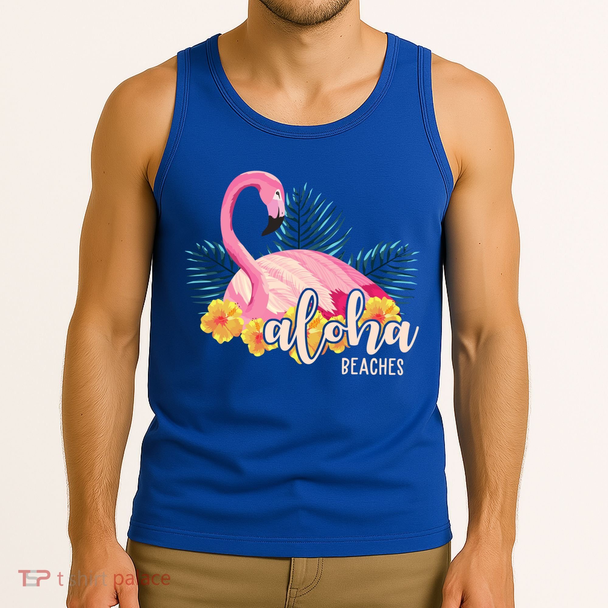 Aloha Beaches Flamingo Tropical Tank Top