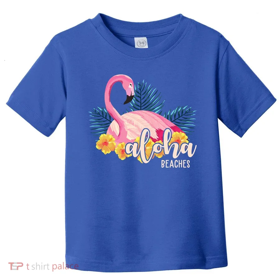 Aloha Beaches Flamingo Tropical Toddler T-Shirt