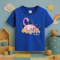 Aloha Beaches Flamingo Tropical Toddler T-Shirt thumb 3