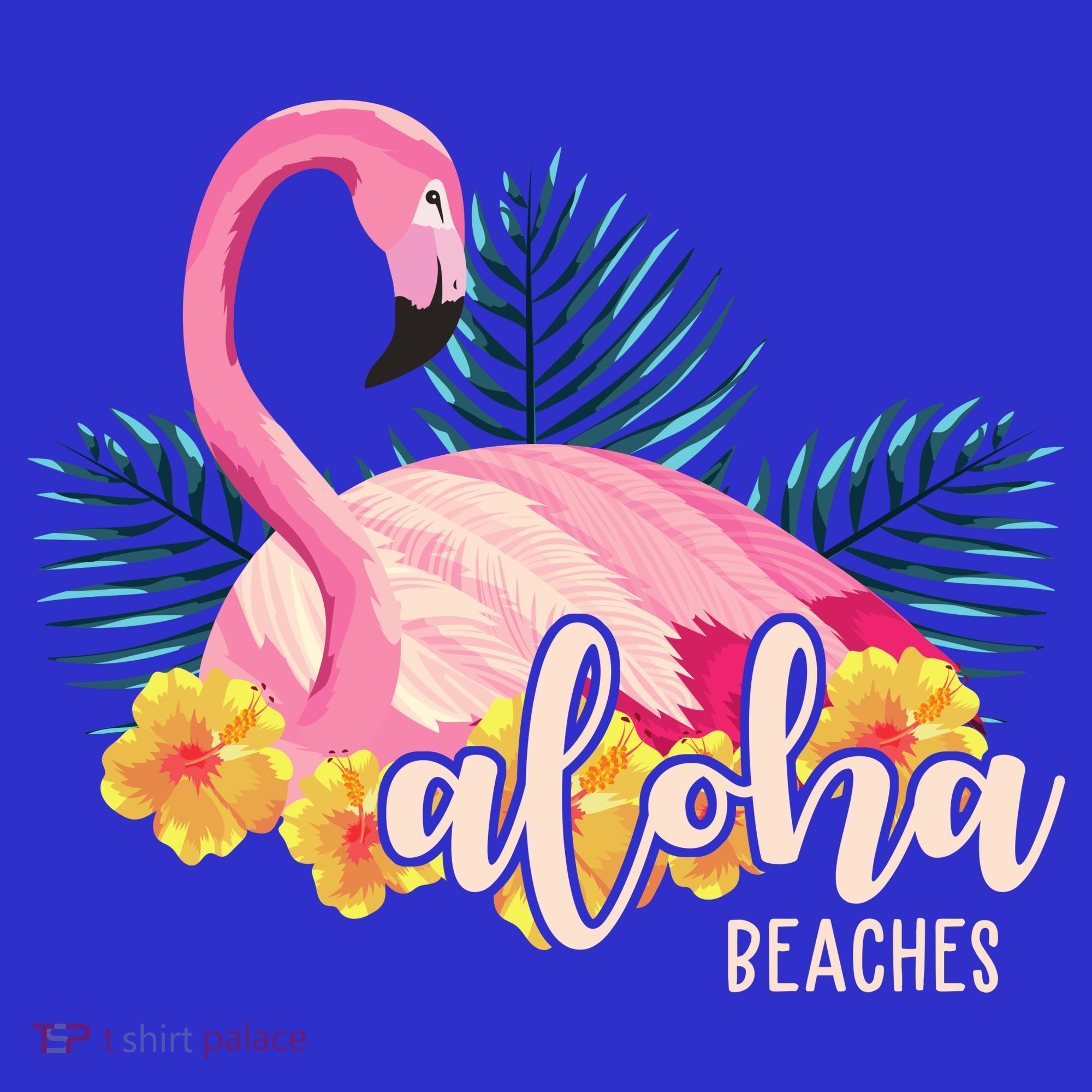 Aloha Beaches Flamingo Tropical Toddler T-Shirt
