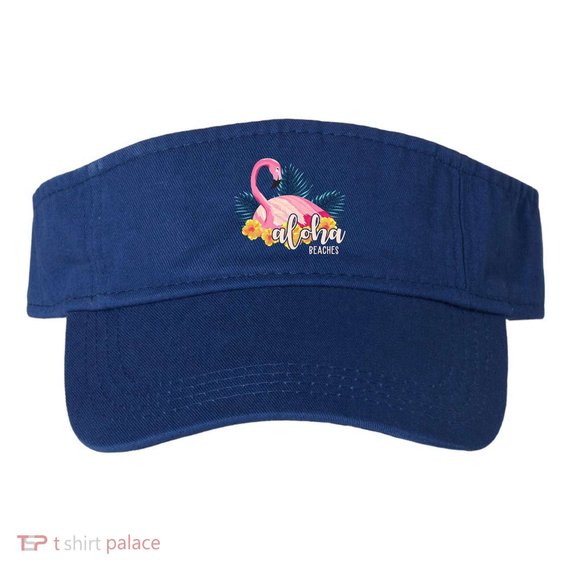 Aloha Beaches Flamingo Tropical Visor