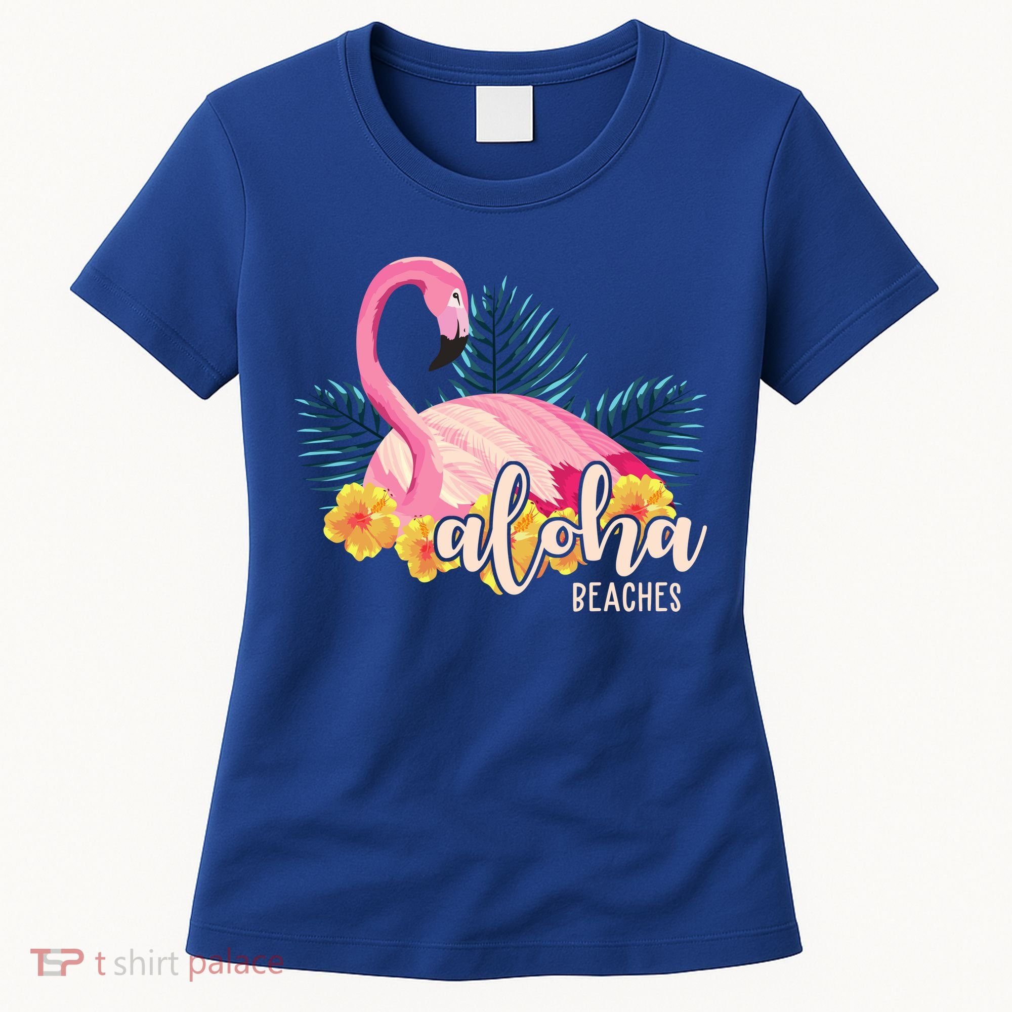 Aloha Beaches Flamingo Tropical Women's T-Shirt
