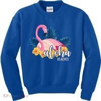 Aloha Beaches Flamingo Tropical Kids Sweatshirt thumb 0