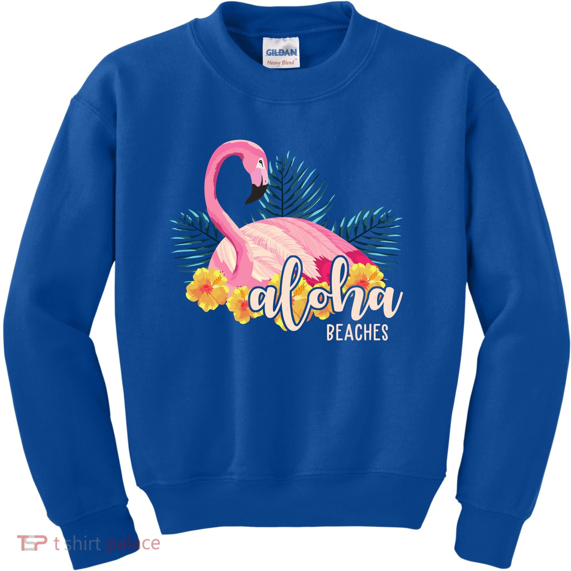 Aloha Beaches Flamingo Tropical Kids Sweatshirt