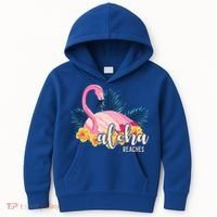 Aloha Beaches Flamingo Tropical Kids Hoodie thumb 0